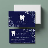 咲き乱れる歯の木のロゴ 名刺