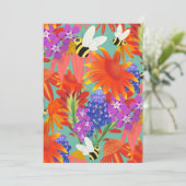 咲き乱れる花々の間で賑やかに・ミントの草原 招待状 (スタンド正面)