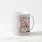 咲き始めた百合の花 コーヒーマグカップ (正面右)