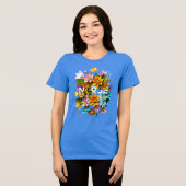 咲き気にた-フローラナース トライブレンドTシャツ (正面全面)