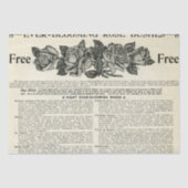 咲き続けるバラブッシュ誌とヴィンテージ工芸品 薄葉紙 (正面)