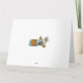 咲き続けるラインのマーマレードと花 カード (裏面)