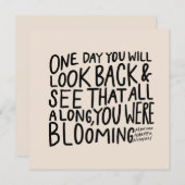 咲き誇っていた全体 – 励ましの引用文 (正面/裏面)