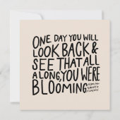 咲き誇っていた全体 – 励ましの引用文 (裏面)