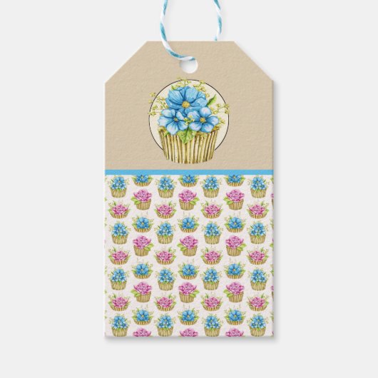 咲き誇るかわいいギフトタグ ギフトタグ (正面)