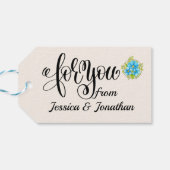 咲き誇るかわいいギフトタグ ギフトタグ (裏面横)