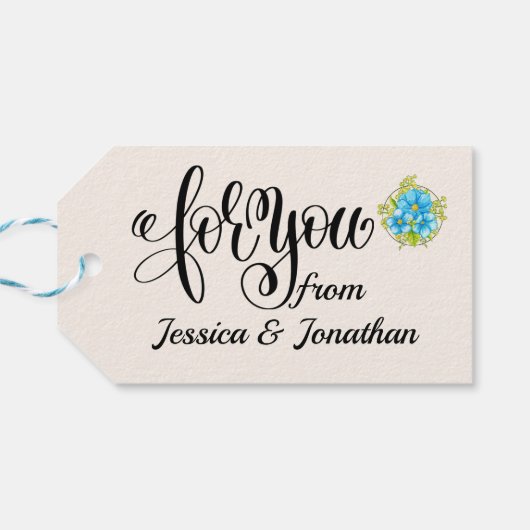 咲き誇るかわいいギフトタグ ギフトタグ (裏面横)