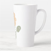 咲き誇るエネルギーの螺旋 カフェラテマグ (右)