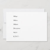 咲き誇るゲルベラの招待状 招待状 (裏面)