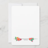 咲き誇るサボテンの卒業パーティー招待状 招待状 (裏面)