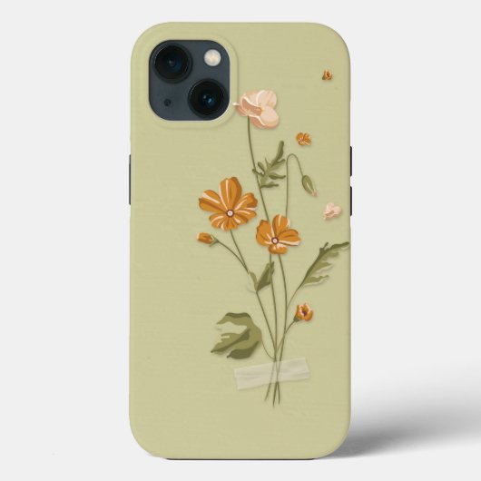 咲き誇るシックフローラ Case-Mate iPhoneケース (裏面)
