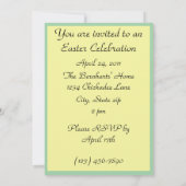 咲き誇るハートのイースターちよっこ招待状 招待状 (裏面)