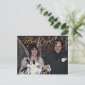 咲き誇るバラの写真で感謝を伝える ポストカード (スタンド正面)