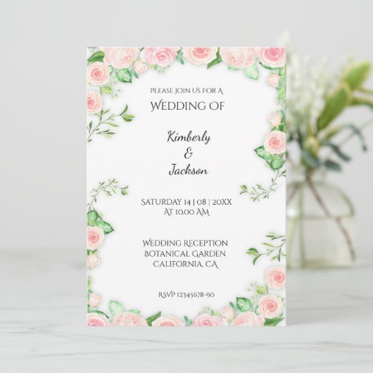 咲き誇るバラ 招待状 (スタンド正面)