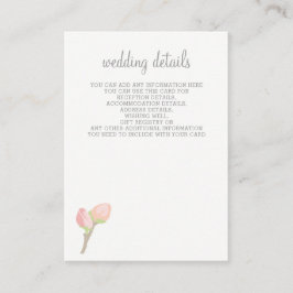 咲き誇るブッシュ フローラル ウェディング カード