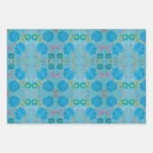 咲き誇るブルーベルの花の包装紙 ラッピングペーパーシート (正面)