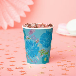 咲き誇るブルーベルの花の紙コップ 紙コップ