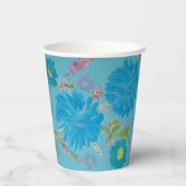 咲き誇るブルーベルの花の紙コップ 紙コップ (裏面)