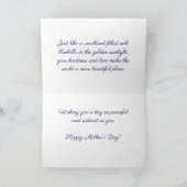 咲き誇るブルーベル - カスタム母の日カード カード (内部)