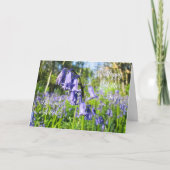 咲き誇るブルーベル - カスタム母の日カード カード (正面)