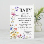 咲き誇るベイビー フラワーワイルドフラワー男女兼用 招待状 (スタンド正面)