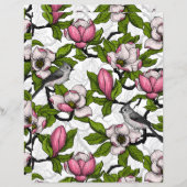 咲き誇るホオノキとタイトネズミ (正面/裏面)