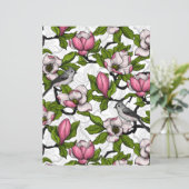 咲き誇るホオノキとタイトネズミ (スタンド正面)