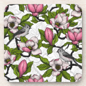 咲き誇るホオノキとタイトネズミ コースター (正面)