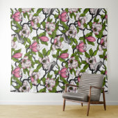 咲き誇るホオノキとタイトネズミ タペストリー (インサイチュ(横))