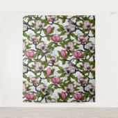 咲き誇るホオノキとタイトネズミ タペストリー (正面)