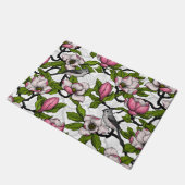 咲き誇るホオノキとタイトネズミ ドアマット (アングル)