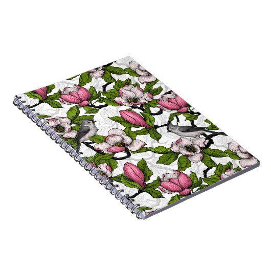 咲き誇るホオノキとタイトネズミ ノートブック (右側)