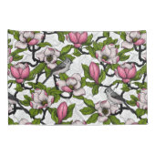 咲き誇るホオノキとタイトネズミ 枕カバー (裏面-右)