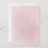 咲き誇るボタニカルなバラの水彩花の結婚式 招待状 (裏面)