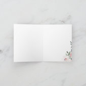 咲き誇るボタニカルな水彩花イラスト サンキューカード (内部)