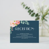 咲き誇るボタニカル | 結婚式の招待状カード エンクロージャーカード (スタンド正面)