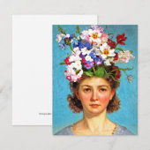 「咲き誇るボッフラン」アンナ - アート＆フラワーズソサエティ 招待状 (正面/裏面)