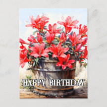 咲き誇るリリーの花のイラスト