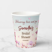 咲き誇るロマンス - ブライダルシャワー ペーパーカップ (正面)