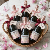 咲き誇るロマンス - ブライダルシャワー ミニスパークリング スパークリングワインラベル