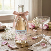 咲き誇るロマンス - ブライダルシャワー ミニスパークリング スパークリングワインラベル