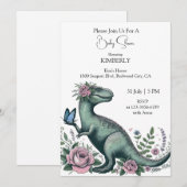 咲き誇る優しいT-Rex 招待状 (正面/裏面)