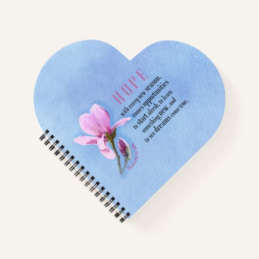 咲き誇る希望ノート ノートブック (正面)