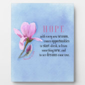 咲き誇る希望 フォトプラーク (正面)