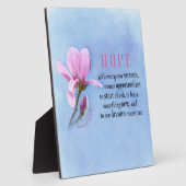 咲き誇る希望 フォトプラーク (側面)