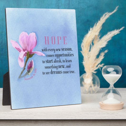 咲き誇る希望 フォトプラーク (側面)