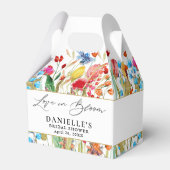 咲き誇る愛のワイルドフラワーブライダルシャワー フェイバーボックス (裏面サイド)