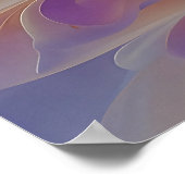 咲き誇る抽象的な花弁の黄金のシンフォニー ポスター (角)