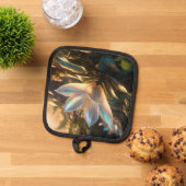 咲き誇る明るい 鍋敷き (トップダウン)