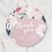 咲き誇る植物のピンクの花の感謝 フェイバータグ (正面)